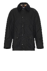 Barbour Ashby Wax Jacket in Navy, view 1, click to view large image.