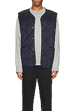 Barbour Liddesdale Gilet Vest in Navy, view 5, click to view large image.