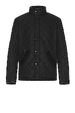 Barbour Powell Quilt Jacket in Black, view 1, click to view large image.