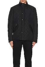 Barbour Powell Quilt Jacket in Black, view 4, click to view large image.
