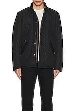 Barbour Powell Quilt Jacket in Black, view 5, click to view large image.