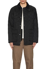 Barbour Ashby Quilt Jacket in Black, view 5, click to view large image.