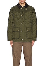 Barbour Ashby Quilt Jacket in Olive, view 4, click to view large image.