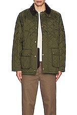 Barbour Ashby Quilt Jacket in Olive, view 5, click to view large image.