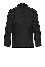 Barbour Ashby Wax Jacket in Black, view 2, click to view large image.