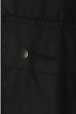 Barbour Ashby Wax Jacket in Black, view 3, click to view large image.