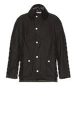 Barbour Ashby Wax Jacket in Olive, view 1, click to view large image.
