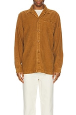 Barbour Casswell Overshirt in Orange, view 3, click to view large image.