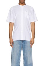 Barbour Nelson Short Sleeve Summer Shirt in White, view 4, click to view large image.