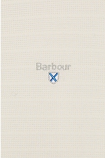 Barbour Cramlington Long Sleeve Polo in White, view 3, click to view large image.