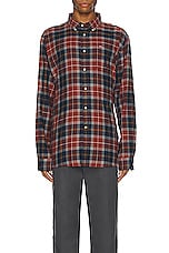 Barbour Rasay Tailored Fit Shirt in Tartan, view 3, click to view large image.