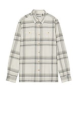 Barbour Langton Tailored Shirt in Beige, view 1, click to view large image.