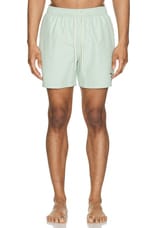 Barbour Staple Logo 5&quot; Swim Short in Dusty Mint, view 4, click to view large image.
