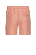 Barbour Staple Logo 5&quot; Swim Short in Pink Clay, view 2, click to view large image.