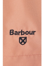 Barbour Staple Logo 5&quot; Swim Short in Pink Clay, view 3, click to view large image.