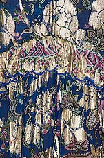 HEMANT AND NANDITA Amyra Slip Kaftan Dress in Cobalt Blue, view 4, click to view large image.