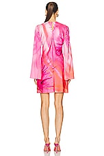 HEMANT AND NANDITA Abira Mini Dress in Pink, view 3, click to view large image.