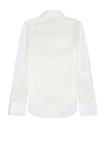 Bianca Saunders Row Back Shirt in White, view 2, click to view large image.