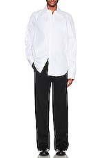 Bianca Saunders Row Back Shirt in White, view 4, click to view large image.