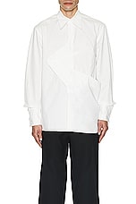 Bianca Saunders Freetown Shirt in White, view 3, click to view large image.
