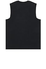 Beyond Yoga Featherweight Freeflo Muscle Tank in Darkest Night, view 2, click to view large image.