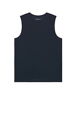 Beyond Yoga Featherweight Freeflo Muscle Tank in Nocturnal Navy, view 1, click to view large image.