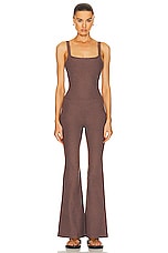 Beyond Yoga Spacedye Hit The Scene Jumpsuit in Truffle Heather, view 1, click to view large image.