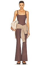 Beyond Yoga Spacedye Hit The Scene Jumpsuit in Truffle Heather, view 4, click to view large image.