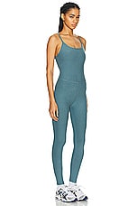 Beyond Yoga Spacedye Uplevel Midi Jumpsuit in Storm Heather, view 2, click to view large image.
