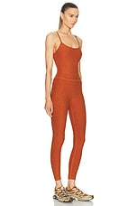Beyond Yoga Spacedye Uplevel Midi Jumpsuit in Warm Clay Heather, view 2, click to view large image.
