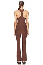 Beyond Yoga Spacedye All Around Jumpsuit in Bold Mocha Heather, view 3, click to view large image.