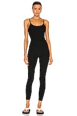 Beyond Yoga Spacedye Uplevel Midi Jumpsuit in Darkest Night, view 2, click to view large image.