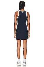Beyond Yoga Spacedye Outlines Dress in Nocturnal Navy & Cloud White, view 3, click to view large image.
