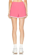 Beyond Yoga Go Retro Short in Pink Horizon & True White, view 3, click to view large image.