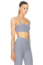 Beyond Yoga Spacedye Slim Racerback Bra in Cloud Gray Heather, view 2, click to view large image.