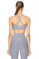 Beyond Yoga Spacedye Slim Racerback Bra in Cloud Gray Heather, view 3, click to view large image.