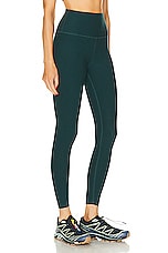 Beyond Yoga Spacedye Caught In The Midi High Waisted Legging in Midnight Green Heather, view 2, click to view large image.