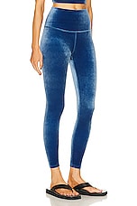 Beyond Yoga High Waisted Midi Legging in Blue Gem, view 2, click to view large image.