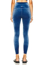 Beyond Yoga High Waisted Midi Legging in Blue Gem, view 3, click to view large image.