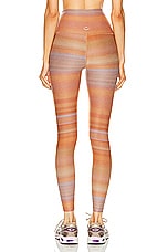 Beyond Yoga Soft Mark High Waisted Midi Legging in Ombre Stripe, view 3, click to view large image.