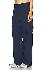 Beyond Yoga City Chic Cargo Pant in Nocturnal Navy, view 3, click to view large image.