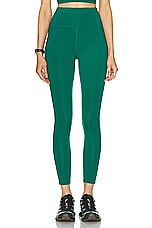 Beyond Yoga Power Beyond Strive Midi Legging in Meadow Green, view 1, click to view large image.