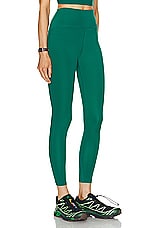 Beyond Yoga Power Beyond Strive Midi Legging in Meadow Green, view 2, click to view large image.