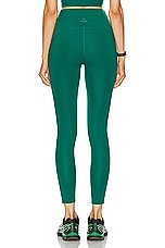 Beyond Yoga Power Beyond Strive Midi Legging in Meadow Green, view 3, click to view large image.