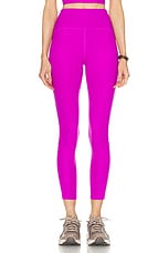 Beyond Yoga Powerbeyond Strive High Waisted Midi Legging in Violet Berry, view 1, click to view large image.