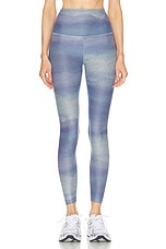 Beyond Yoga Softmark High Waisted Midi Legging in Watercolor Waves, view 1, click to view large image.