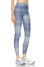 Beyond Yoga Softmark High Waisted Midi Legging in Watercolor Waves, view 2, click to view large image.