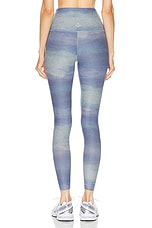 Beyond Yoga Softmark High Waisted Midi Legging in Watercolor Waves, view 3, click to view large image.