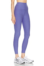 Beyond Yoga Spacedye Caught In The Midi High Waisted Legging in Indigo Heather, view 2, click to view large image.