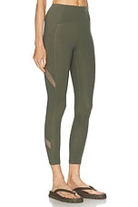 Beyond Yoga Powerbeyond Bootcamp Midi Legging in Modern Olive, view 3, click to view large image.